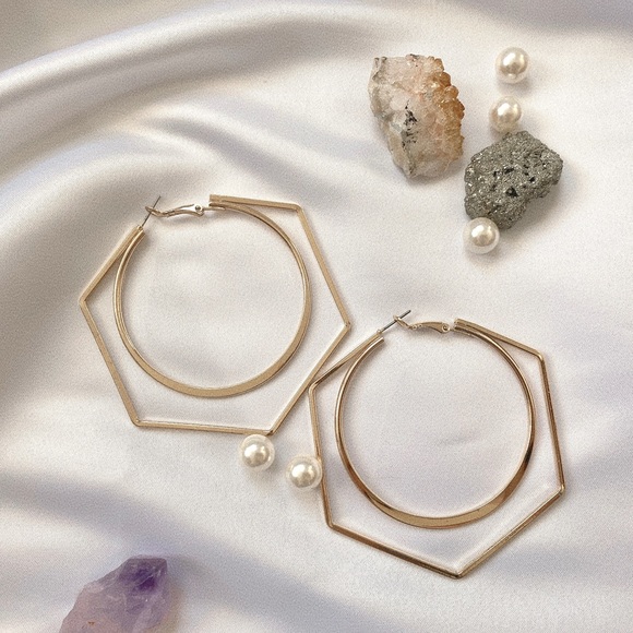 Urban Outfitters Jewelry - Geometric Hoop Earrings